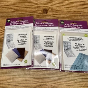 2PK Cricut Cuttables EMBOSSING SHEETS 29-0683 1 CRICUT EMBOSS Kit 4.25"X5.75". - Picture 1 of 6