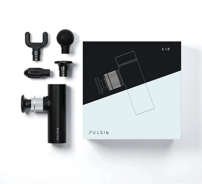 PULSIO AIR Mini Massage Gun Deep Tissue Muscle Massager Portable Travel Black