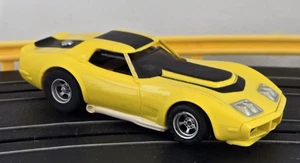 AFX HO Gauge Slot Car, Chevy Corvette Yellow/Black - Tested - Picture 1 of 7