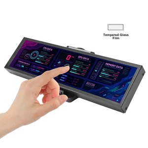 8.8in Computer Temp Monitor For AIDA64 1920x480 60Hz Type C Interface CPU GP NEW - Afbeelding 1 van 18