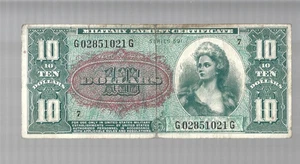 US Military Payment Cert💥series 591 ... $10 ... 🎯 Lot#3447 - Picture 1 of 2