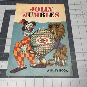 Libro ocupado de colección 1965 Jolly Jumbles 1st National Stores EE. UU. publicidad premium NUEVO - Imagen 1 de 14
