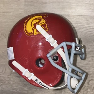USC Trojans NCAA Replica Football Helmet Mini Cardinal Red Schutt University SC - Picture 1 of 24