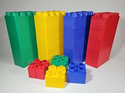Jumbo Building Blocks for Toddlers 24 Piece Set 3+ Years Large Stackable Plastic - Image 1 of 4
