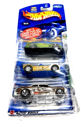Hot Wheels Treasure Hunt Riley & Scott MK 3 2003 con póster y otros 2 autos - raro Foto 1 de 4