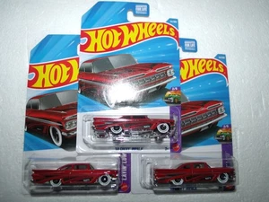 Hot Wheels 2026 Newest Color '59 Chevy Impala Lot Of 3 VHTF - Picture 1 of 1