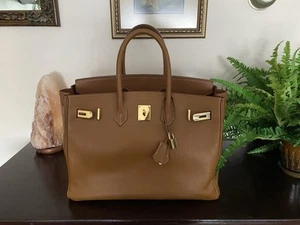 Hermès Birkin 35 Gold GHW - Picture 1 of 19