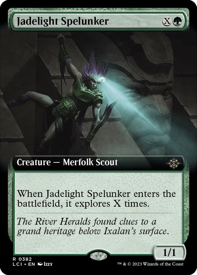 Jadelight Spelunker (Extended Art) 382 NM Foil The Lost Caverns of Ixalan MTG EN - Image 1 of 1