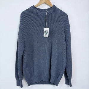 Suéter Toad&Co Butte Cuello Redondo Para Hombre Talla L Azul Nuevo con Etiquetas Algodón Reciclado Mezcla de Poliéster - Imagen 1 de 5