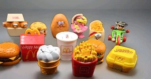 13 Pc. VINTAGE MCDONALD'S/BURGER KING Mixed Lot HappyMeal Toys Lot- Transformers - Picture 1 of 12
