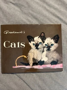 Vintage Children’s Book Cats by Janusz Grabianski 1966 W Dust Jacket Art BS4 - Imagen 1 de 17