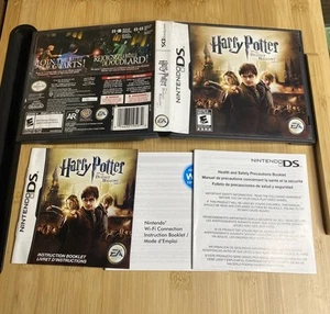 Harry Potter & the Deathly Hallows: Part 2 CASE MANUAL INSERTS ONLY Nintendo DS - Picture 1 of 2