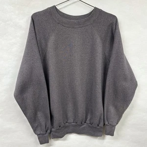 Vintage Dark Gray Raglan Crewneck Sweatshirt 20/20 Sport XL Made In USA - Picture 1 of 10