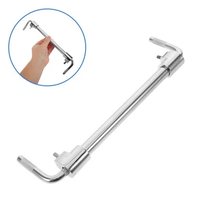  Drum Cowbell Mount: Double-Headed Metal Cowbell Holder Clamp - Heavy Duty Clip - Image 1 of 4