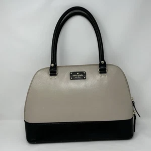 Kate Spade New York Domed Satchel Handtasche zweifarbig 100% Rindsleder Handtasche - Bild 1 von 21