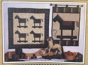 Vtg Rare 1992 Mumm's the Word ANTIQUE PULL HORSE Quilt pattern only - Picture 1 of 3
