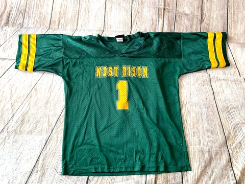 VTG NDSU North Dakota State University Bison Football Jersey Youth Large 14-16 Cover