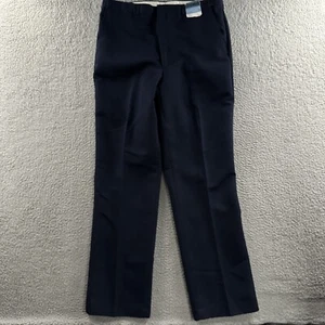 Geoffrey Beene Mens Pants Blue Size 38x34 Extender Waistband Polyester Blend - Picture 1 of 17