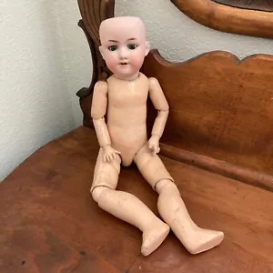 Antique French Doll Body with German Bisque Head, Composition, Size 5. SFBJ, etc - Picture 1 of 10