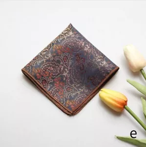 Vintage Einstecktuch Set Herren Business Taschentücher Seide Taschentücher für Männer - Bild 1 von 2