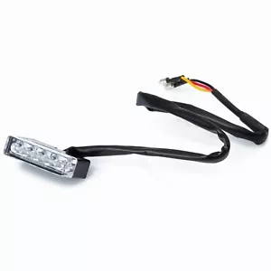 Fanale Posteriore Moto Led Mini Luce rosso Omologato E11 Universale Nero - Picture 1 of 2