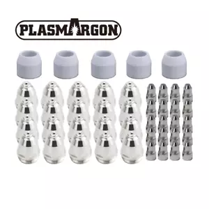 P80 Plasma Cutter Torch Consumables Electrode Tip Shield Cup for SIP HG400 LGK80 - Picture 1 of 12