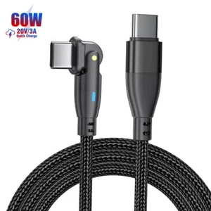 180° drehbares USB C auf Typ-C Ladekabel PD 60W Schnellladung für Huawei Samsung - Bild 1 von 14