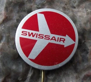 Vintage Swiss Air Swissair Airline Arrow Jet Logo Switzerland Aviation Pin Badge - Picture 1 of 2