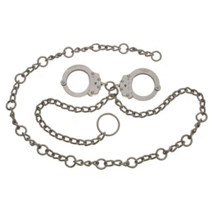 Peerless Handcuff Company 4761 Model 7003C 54'' Waist Chain Handcuffs At Navel - Picture 1 of 1