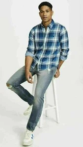 Polo Ralph Lauren Men's Classic-Fit Plaid Gingham Shirt Size XS - Picture 1 of 3