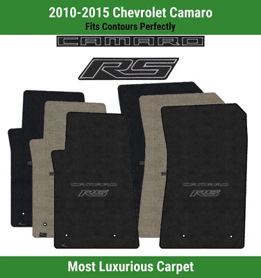 Lloyd Luxe Front Carpet Mats for '10-15 Chevrolet Camaro w/Black Camaro RS Logo - Image 1 of 4