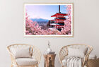 Chureito Pagoda and Mount Fuji Print Premium Poster High Quality choose sizes