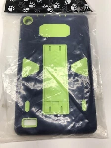 Bear Motion Silicone Case for Fire 7 2017 - Anti Slip Shockproof Blue Green - Picture 1 of 3