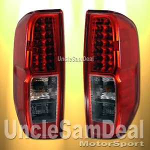 FOR NISSAN FRONTIER FACTORY LOOK EURO CLEAR RED LED TAIL LIGHTS PAIR DIRECT FIT - Bild 1 von 3