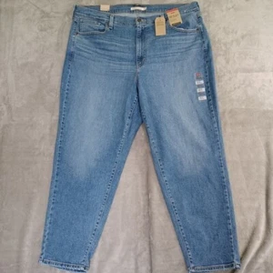 Levis High Waisted Mom Jeans 42x28 Relaxed Tapered Leg Blau Gr. 20 W Neu Klassiker - Bild 1 von 10
