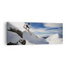 Canvas Print 140x50cm Wall Art Picture Snowboard Snow Sport Large Framed Artwork