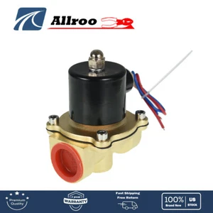 1" NPT 110V 120V Volt AC Electric Solenoid Valve Brass Water Air Gas NC - Picture 1 of 7