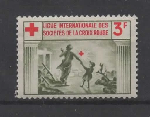 FRANCE  Vignette, cinderella  3 F.  Ligue Internationale Sociétés Croix-Rouge - Photo 1/1