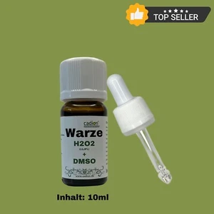 Warzenentferner Lösung mit Wasserstoffperoxid + DMSO inkl. Pipette Inhalt 10ml - Bild 1 von 6
