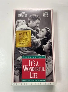 It's a Wonderful Life VHS James Stewart, Donna Reed, Sealed - Foto 1 di 2