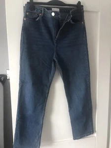 Ladies Warehouse Blue Jeans UK12 - Picture 1 of 5
