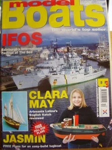 MODEL BOATS MAGAZINE OCTOBER 2003 CLARA MAY HMS TYNE JASMIN - Picture 1 of 3