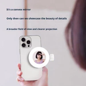 Pocket Light Mini Mirror D6 Portable Phone Rear Mirror Beauty Light/ Light G0M0 - Picture 1 of 18