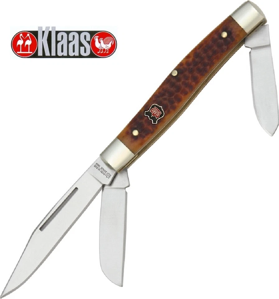 Robert Klaas Medium Stockman Folding Pocket Knife - NEW - Kissing Crane - Image 1 of 1