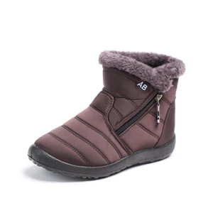 Warme, pelzgefütterte Winter-Schneestiefel für Damen, wasserdichte Stiefeletten - Picture 1 of 32