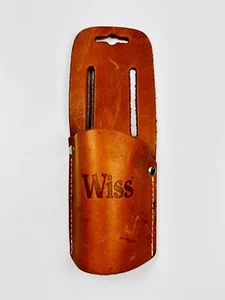 WISS - Vintage Brown 100% Genuine Leather Snips/Tool Holder/Holster ANTIQUE - Bild 1 von 12