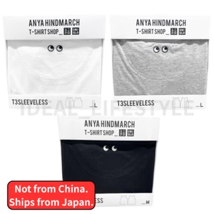 Camiseta sin mangas UNIQLO ANYA HINDMARCH T3 S-3XL cuello redondo mujer 477509 nueva con etiquetas - Imagen 1 de 12