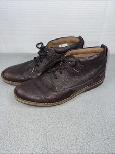 Clarks 15522 Edgewick Mid Mens 12M Brown Oily Casual Leather Chukka Boots Shoes - Picture 1 of 12