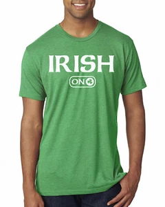 Saint Patrick's Irish Shamrock Green Men Premium Tri Blend T-Shirt - Picture 1 of 8