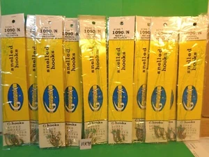 Ganchos para pulpo de níquel gitano escindido talla 1 #1090/N, 10 paquetes/60 ganchos totales (Nuevos) - Imagen 1 de 7